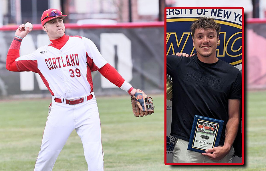 Nick Marola Receives SUNYAC Award of Valor