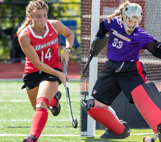 Oneonta's Wells and Jones recognized as Field Hockey Athletes of the Week