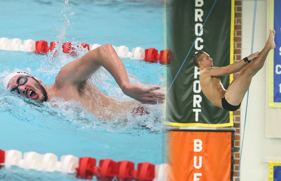 Bernhardt and Makowiec Tabbed SUNYAC Men's Swimmer and Diver of the Week