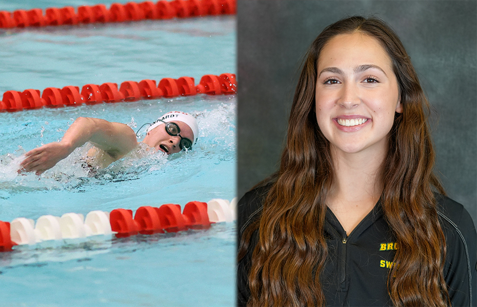 Bernhardt and Russ Repeat as SUNYAC Women's Swimmer and Diver of the Week