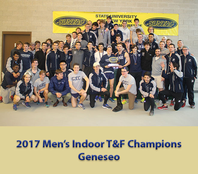 Geneseo wins 2017 men's indoor track & field championship