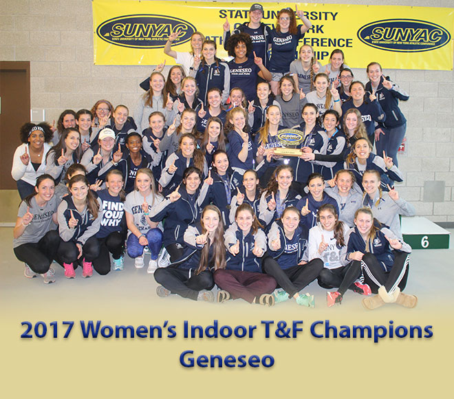 Geneseo takes SUNYAC women's indoor track and field crown