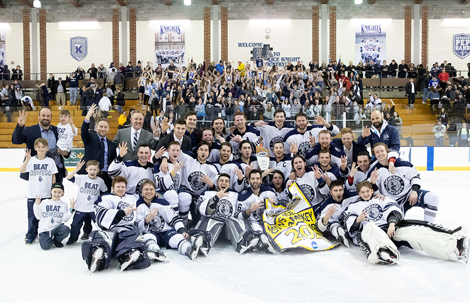 Geneseo wins 2020 SUNYAC men's ice hockey title