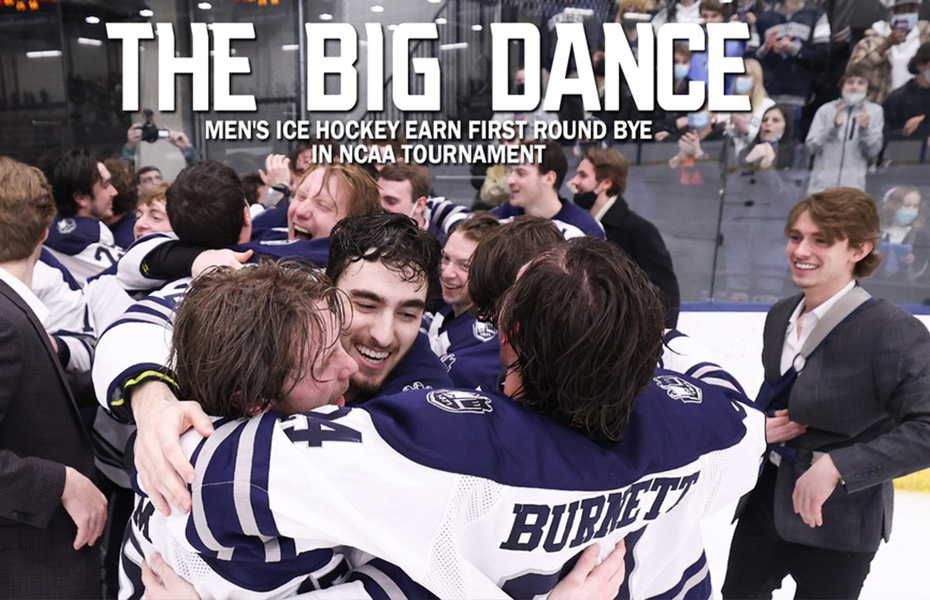 Men's Ice Hockey Earn First Round Bye in NCAA Tournament, Face Winner of Babson and Trinity