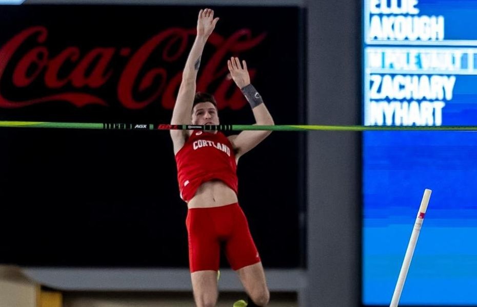 Zach Nyhart Pole Vault All-American During NCAA Opening Day