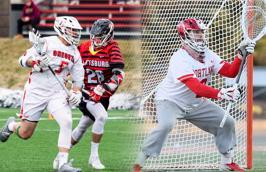 Oneonta and Cortland take home men's lacrosse weekly awards