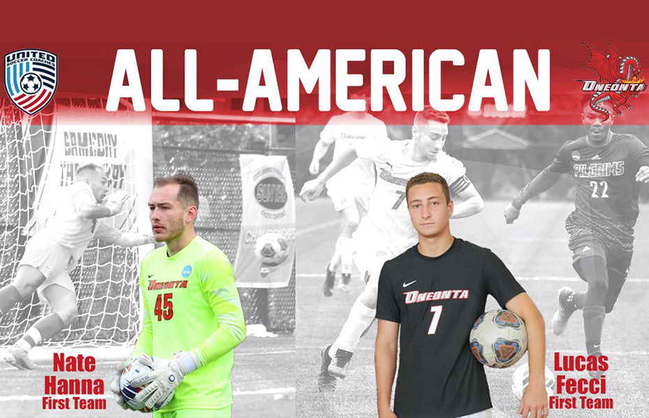 Oneonta's Fecci and Hanna Named Men's Soccer First Team All-Americans