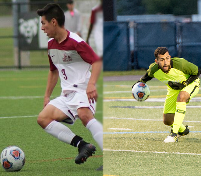 Callejas and Terra picked as Mens Soccer Athletes of the Week