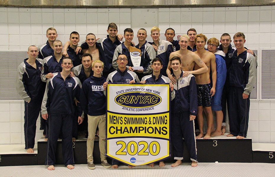Geneseo crowned 2020 SUNYAC Men's Swimming and Diving Champions