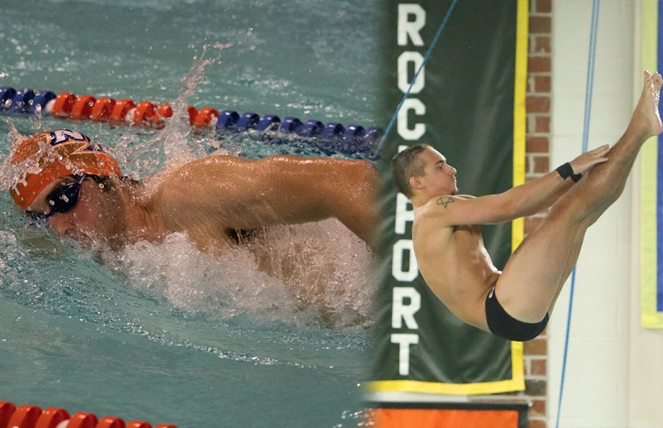 Vavell and Makowiec Tabbed SUNYAC Men's Swimmer and Diver of the Week