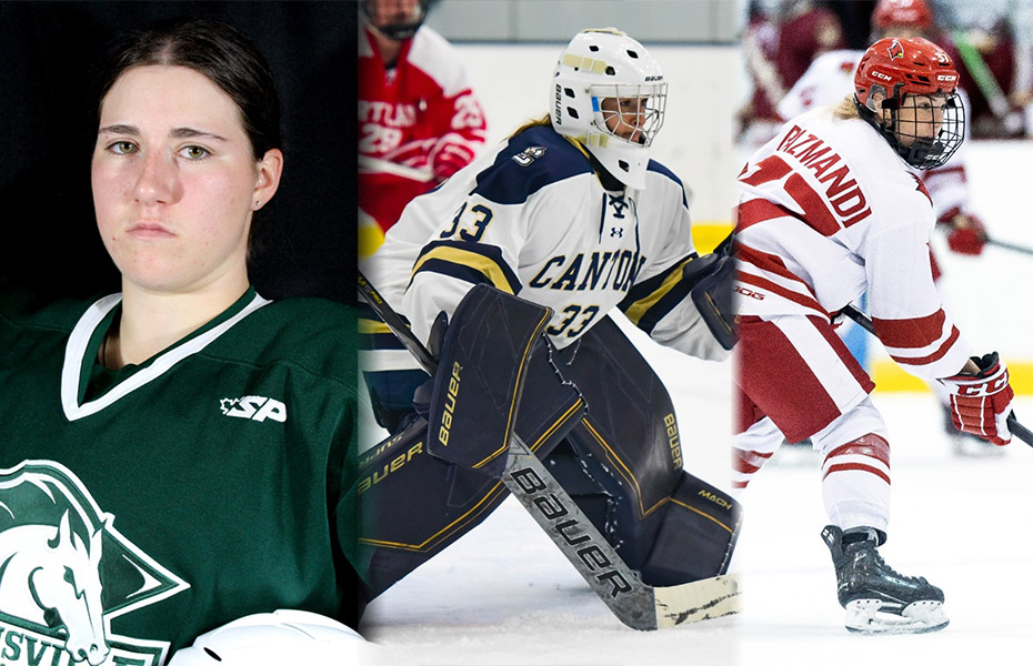 Kirkby, Lenihan and Pazmandi Earn SUNYAC Women's Ice Hockey Weekly Honors