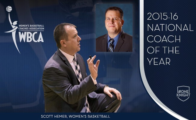 SCOTT HEMER SELECTED NCAA DIVISION III NATIONAL COACH OF THE YEAR