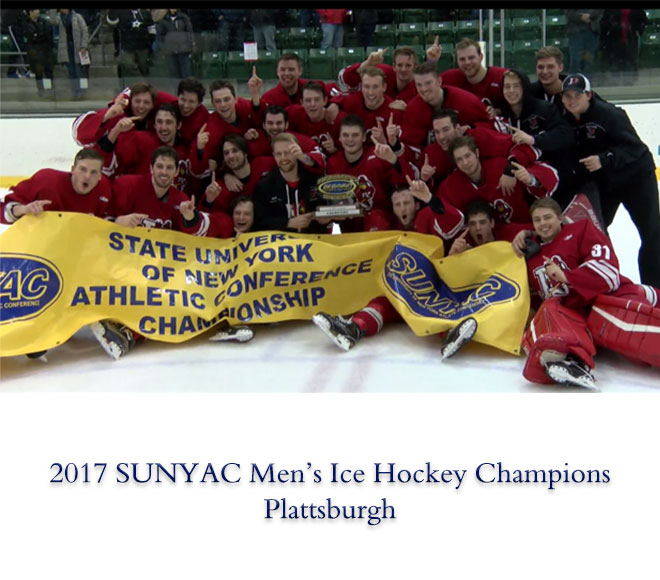 Plattsburgh wins SUNYAC men's ice hockey championship