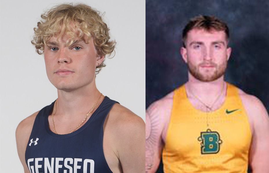 McClain and Rood Chosen SUNYAC Men's Indoor Track & Field Athletes of the Week
