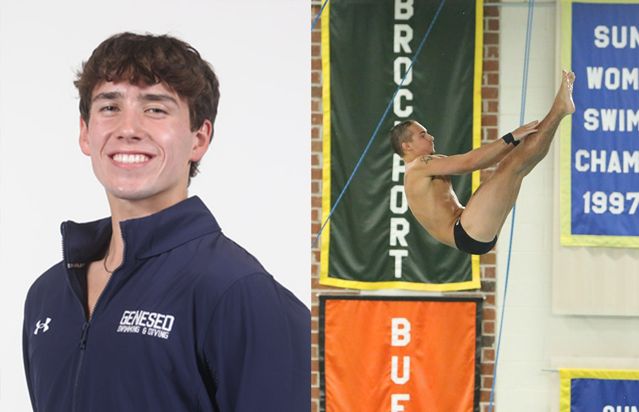Palmer and Makowiec Take Home First 2023-24 SUNYAC Men's Swimmer and Diver of the Week Awards