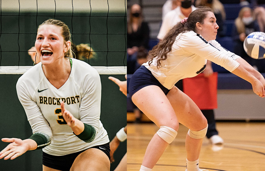 Thompson and Dignan Named SUNYAC Women's Volleyball Athletes of the Week