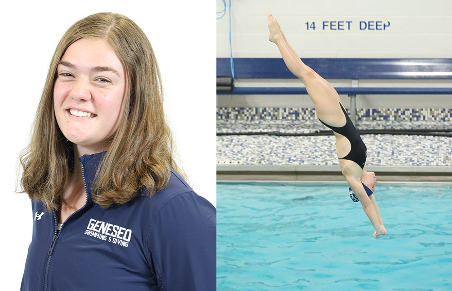 Geneseo's Thomas and Pucci-Schaefer Earn SUNYAC Women's Swimming & Diving Weekly Awards