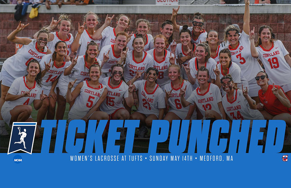 Cortland Women's Lacrosse to Travel to Tufts for NCAA Second Round Sunday