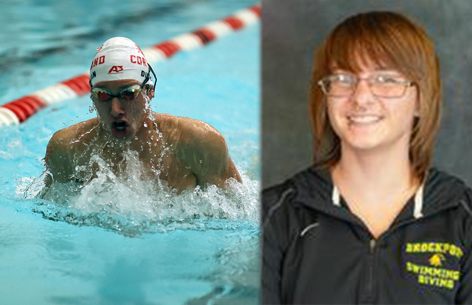 Dickman and Watson Tabbed SUNYAC Men's Swimmer and Diver of the Week