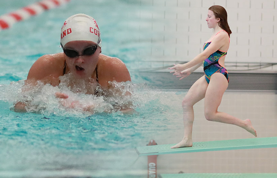 Cortland Women's Swimming and Diving take home both PrestoSports Weekly Awards