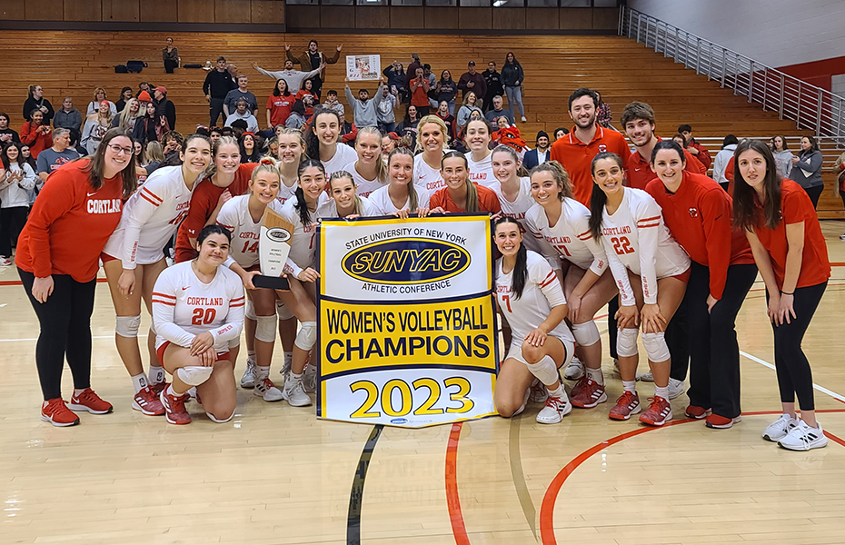 Cortland Wins Third Straight SUNYAC Women's Volleyball Championship Title
