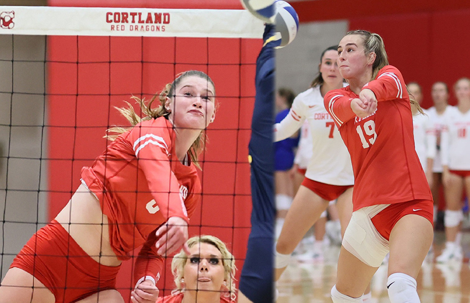 Cortland's Pilkey and Martens Tabbed SUNYAC Women's Volleyball Athletes of the Week