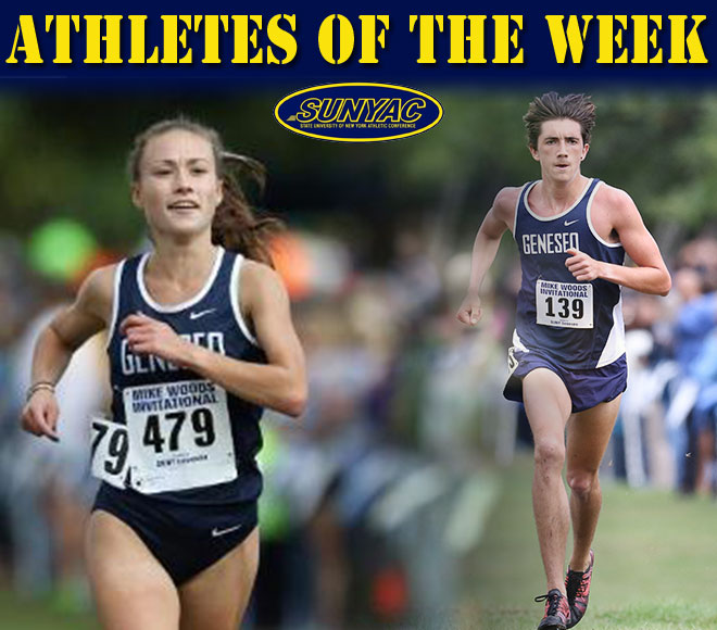 SUNYAC honors Cossaro and Garcia-Cassani as cross country athletes of the week